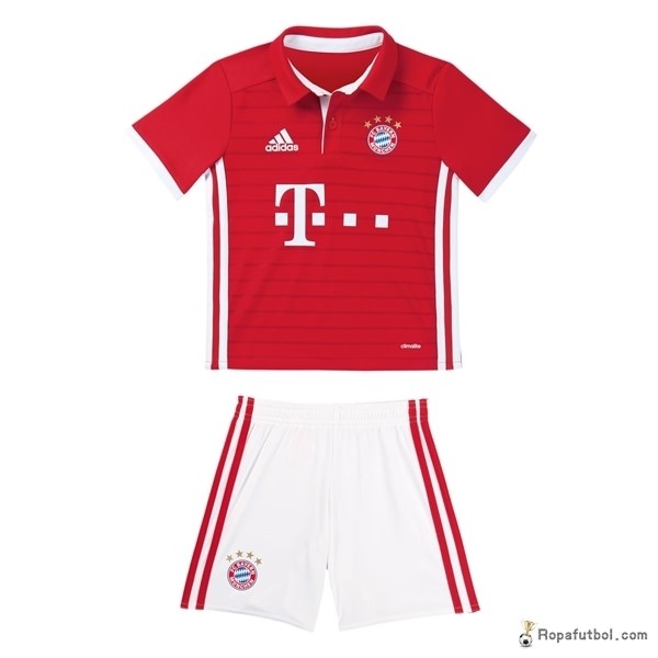 Camiseta Bayern de Múnich Replica Primera Ropa Niños 2016/17 Rojo